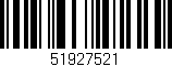 Código de barras (EAN, GTIN, SKU, ISBN): '51927521'