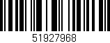 Código de barras (EAN, GTIN, SKU, ISBN): '51927968'