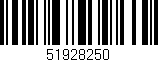 Código de barras (EAN, GTIN, SKU, ISBN): '51928250'