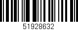 Código de barras (EAN, GTIN, SKU, ISBN): '51928632'