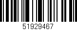 Código de barras (EAN, GTIN, SKU, ISBN): '51929467'