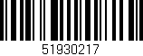 Código de barras (EAN, GTIN, SKU, ISBN): '51930217'