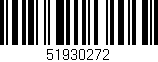Código de barras (EAN, GTIN, SKU, ISBN): '51930272'