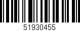 Código de barras (EAN, GTIN, SKU, ISBN): '51930455'