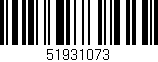Código de barras (EAN, GTIN, SKU, ISBN): '51931073'