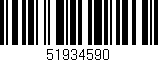 Código de barras (EAN, GTIN, SKU, ISBN): '51934590'