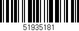 Código de barras (EAN, GTIN, SKU, ISBN): '51935181'