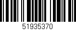 Código de barras (EAN, GTIN, SKU, ISBN): '51935370'