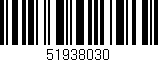 Código de barras (EAN, GTIN, SKU, ISBN): '51938030'
