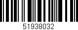 Código de barras (EAN, GTIN, SKU, ISBN): '51938032'