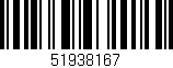 Código de barras (EAN, GTIN, SKU, ISBN): '51938167'