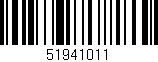 Código de barras (EAN, GTIN, SKU, ISBN): '51941011'