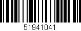Código de barras (EAN, GTIN, SKU, ISBN): '51941041'