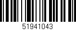 Código de barras (EAN, GTIN, SKU, ISBN): '51941043'