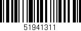 Código de barras (EAN, GTIN, SKU, ISBN): '51941311'