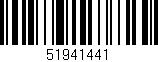 Código de barras (EAN, GTIN, SKU, ISBN): '51941441'