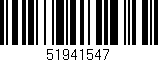 Código de barras (EAN, GTIN, SKU, ISBN): '51941547'