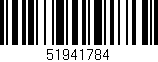 Código de barras (EAN, GTIN, SKU, ISBN): '51941784'