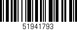 Código de barras (EAN, GTIN, SKU, ISBN): '51941793'
