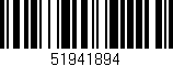 Código de barras (EAN, GTIN, SKU, ISBN): '51941894'