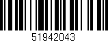 Código de barras (EAN, GTIN, SKU, ISBN): '51942043'