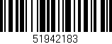 Código de barras (EAN, GTIN, SKU, ISBN): '51942183'