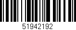 Código de barras (EAN, GTIN, SKU, ISBN): '51942192'