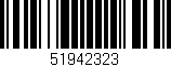 Código de barras (EAN, GTIN, SKU, ISBN): '51942323'