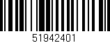 Código de barras (EAN, GTIN, SKU, ISBN): '51942401'
