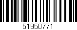 Código de barras (EAN, GTIN, SKU, ISBN): '51950771'