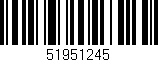 Código de barras (EAN, GTIN, SKU, ISBN): '51951245'