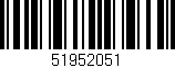 Código de barras (EAN, GTIN, SKU, ISBN): '51952051'