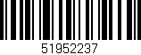 Código de barras (EAN, GTIN, SKU, ISBN): '51952237'