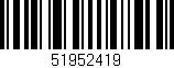 Código de barras (EAN, GTIN, SKU, ISBN): '51952419'