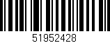 Código de barras (EAN, GTIN, SKU, ISBN): '51952428'