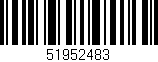 Código de barras (EAN, GTIN, SKU, ISBN): '51952483'