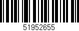 Código de barras (EAN, GTIN, SKU, ISBN): '51952655'