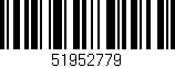 Código de barras (EAN, GTIN, SKU, ISBN): '51952779'