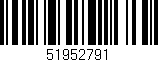 Código de barras (EAN, GTIN, SKU, ISBN): '51952791'
