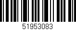 Código de barras (EAN, GTIN, SKU, ISBN): '51953083'