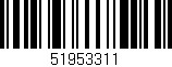 Código de barras (EAN, GTIN, SKU, ISBN): '51953311'