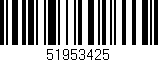 Código de barras (EAN, GTIN, SKU, ISBN): '51953425'