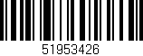 Código de barras (EAN, GTIN, SKU, ISBN): '51953426'
