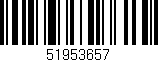 Código de barras (EAN, GTIN, SKU, ISBN): '51953657'