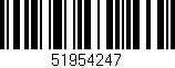 Código de barras (EAN, GTIN, SKU, ISBN): '51954247'