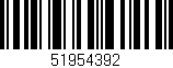 Código de barras (EAN, GTIN, SKU, ISBN): '51954392'