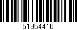 Código de barras (EAN, GTIN, SKU, ISBN): '51954416'