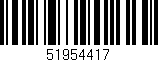 Código de barras (EAN, GTIN, SKU, ISBN): '51954417'