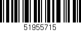 Código de barras (EAN, GTIN, SKU, ISBN): '51955715'