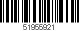 Código de barras (EAN, GTIN, SKU, ISBN): '51955921'